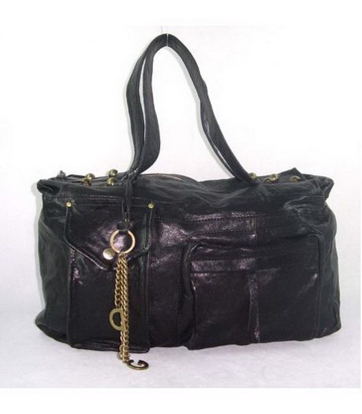 D & G signorina Silky Satchel_Black Pelle